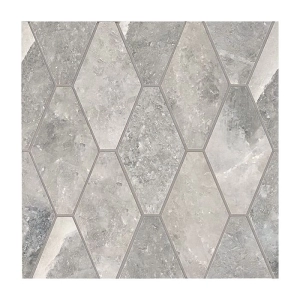 Rock Salt 3x6 Long Hex Mosaic Matte Celtic Gray
