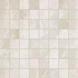 Rock Salt 2X2 Mosaic Matte White Gold