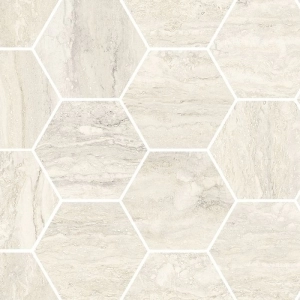 Saturnia 4 Hexagon Mosaic Polished Ivory