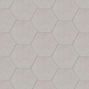 Silhouette 6x7 Hexagon Greige Matte