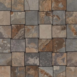 Slate Woven Mosaic Multi Matte