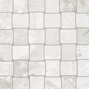 Slate Woven Mosaic Blanco Matte