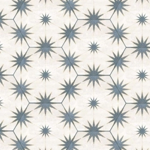 Symmetry 8x9 Hexagon Deco Blue