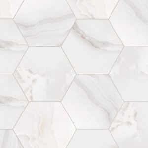 Symmetry 8x9 Hexagon Tranquility White