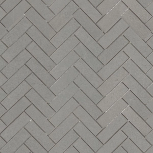 Ultra Slate 1x3 Herringbone Mosaic Mid Grey