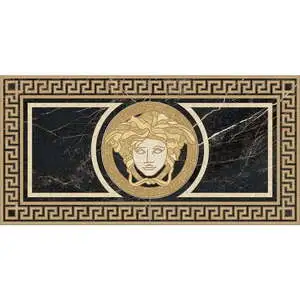 Versace Marble 23x46 Rosone Nero