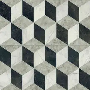 Versace Tarsia 24X48 Cubic Nero