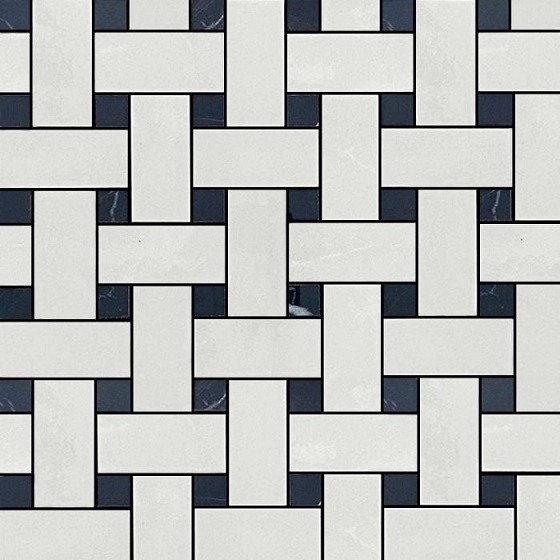 Divine Basketweave Onyx White