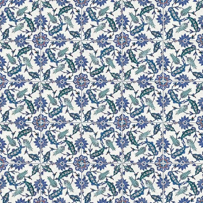 Earthenware 4.5X4.5 Pattern Valentina Earthenware 4.5X4.5 Pattern Valentina