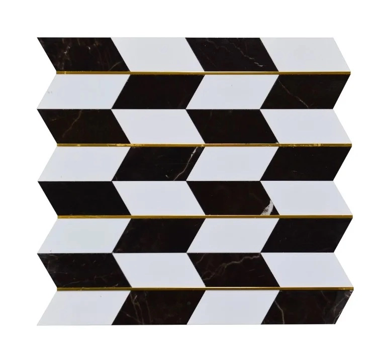 RP4030 BLACK WHITE PICKET
