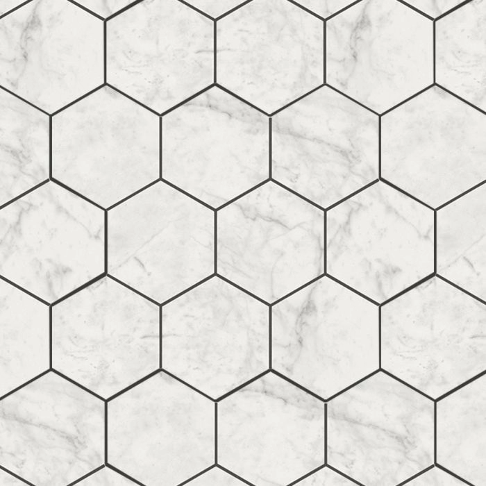 Gallery 4 Hex Mosaic Carrara