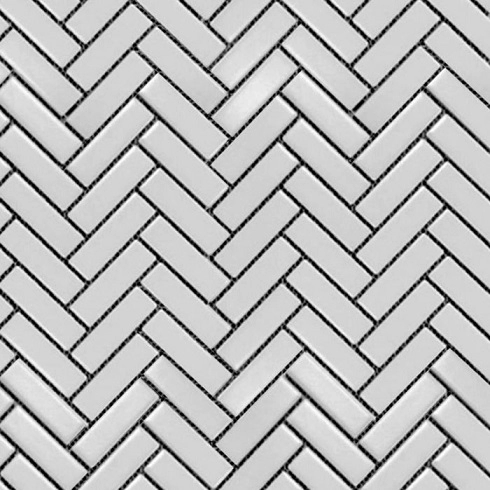 Geometrics 1x3 Herringbone Grey Matte
