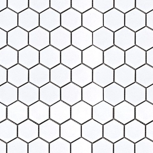 Geometrics 2 Hexagon White