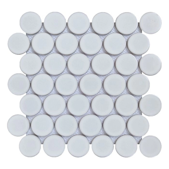 Geometrics Mosaic 2 Rounds Crystal White