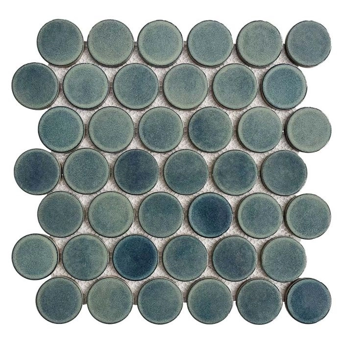 Geometrics Mosaic 2 Rounds Dark Green