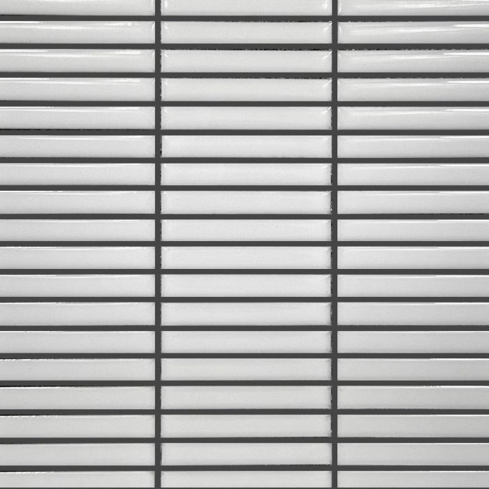 Geometrics Stick Mosaic White