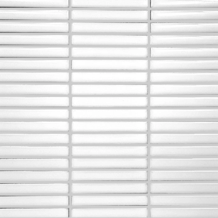 Geometrics Stick Mosaic Crystal White