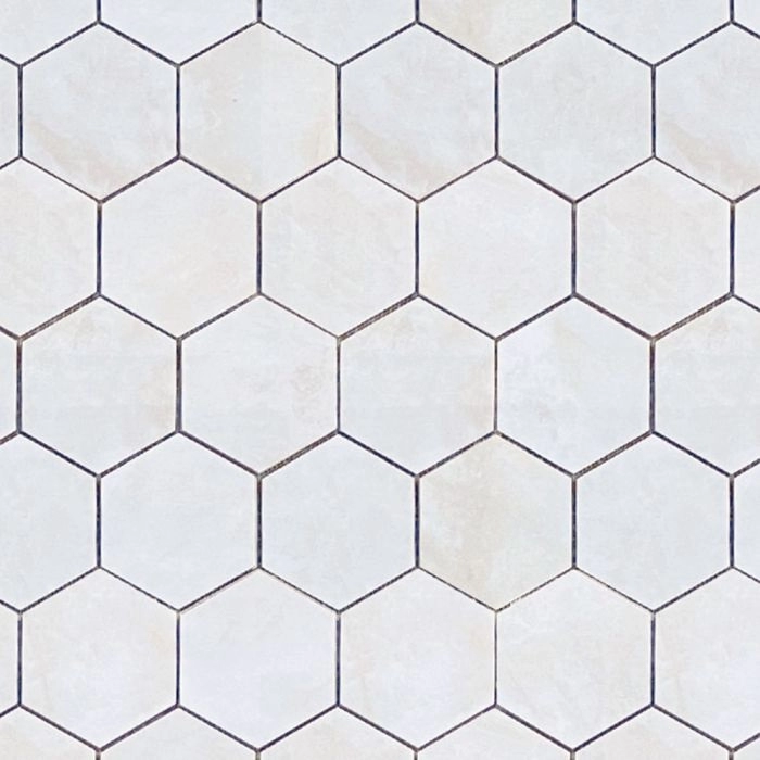 Luminous 3 Hexagon Mosaic Blanco Polished