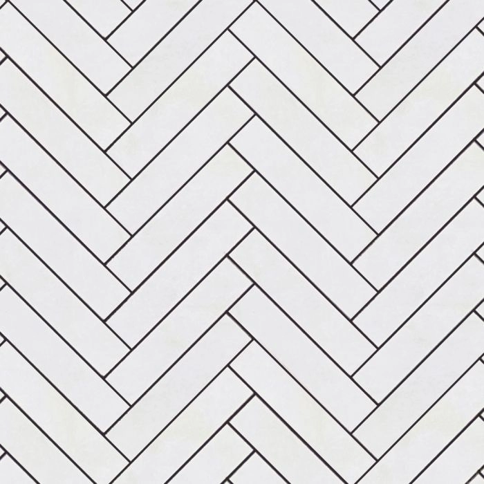 Luminous 1x6 Herringbone Mosaic Blanco Polished