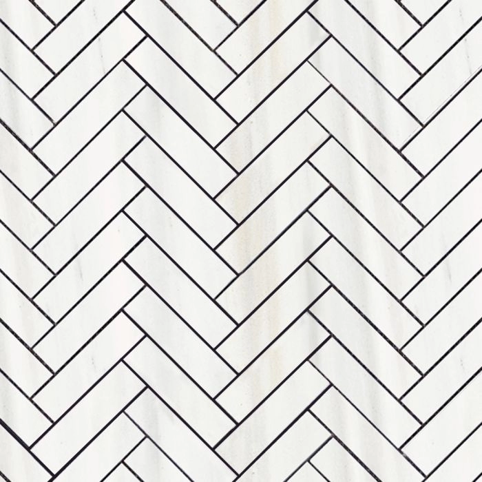 Masterpiece 1x4 Herringbone Mosaic Ombre Polished
