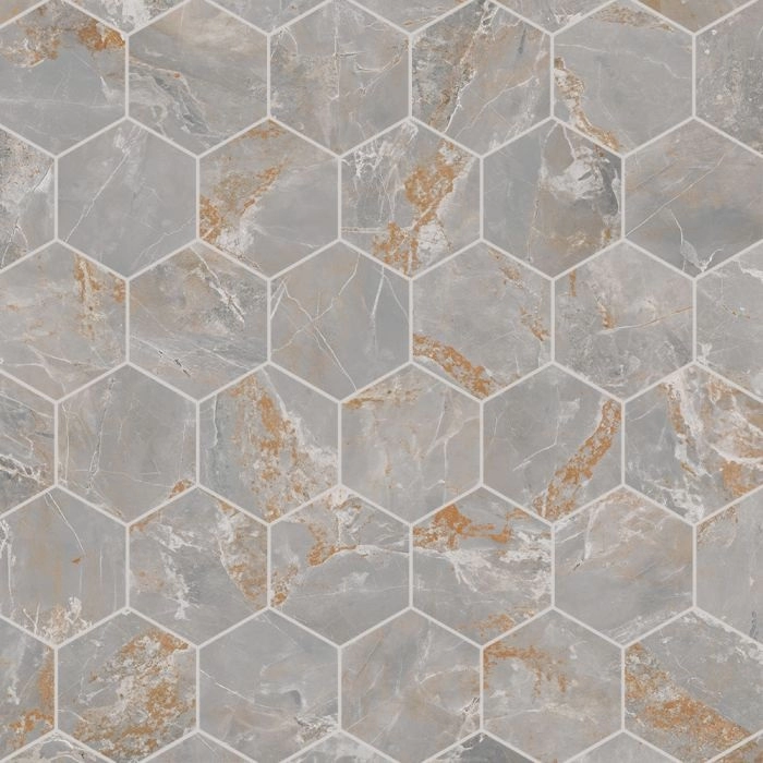 Mineral Hex Mosaic Grey Mineral Hex Mosaic Grey