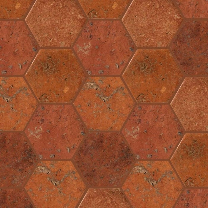 Origin 6x7 Hexagon Rosso Siena Origin 6x7 Hexagon Rosso Siena