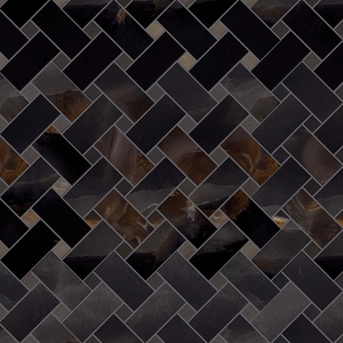 Precious Intrecci Mosaic Polished Black Precious Intrecci Mosaic Polished Black