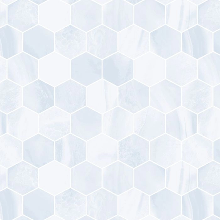Radiance 2 Hex Mosaic Agata Blue Matte Radiance 2 Hex Mosaic Agata Blue Matte