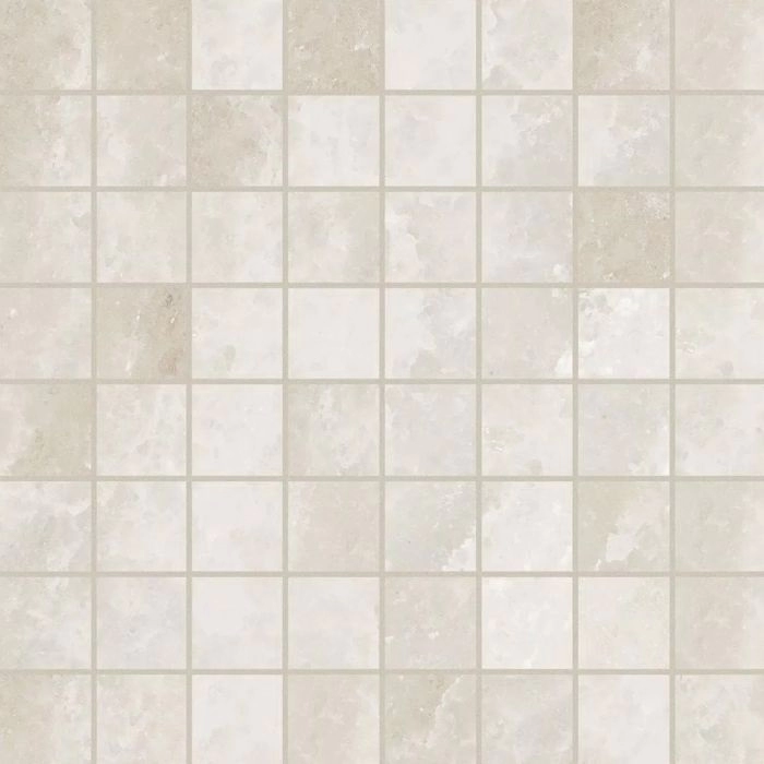 Rock Salt 2X2 Mosaic Matte White Gold Rock Salt 2X2 Mosaic Matte White Gold