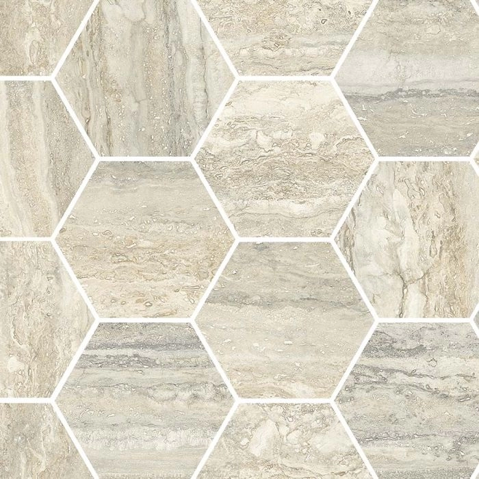 Saturnia 4 Hexagon Mosaic Polished Beige Saturnia 4 Hexagon Mosaic Polished Beige