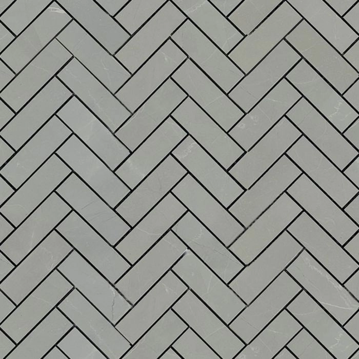 Timeless 1x3 Herringbone Amani Grey Polished Timeless 1x3 Herringbone Amani Grey Polished