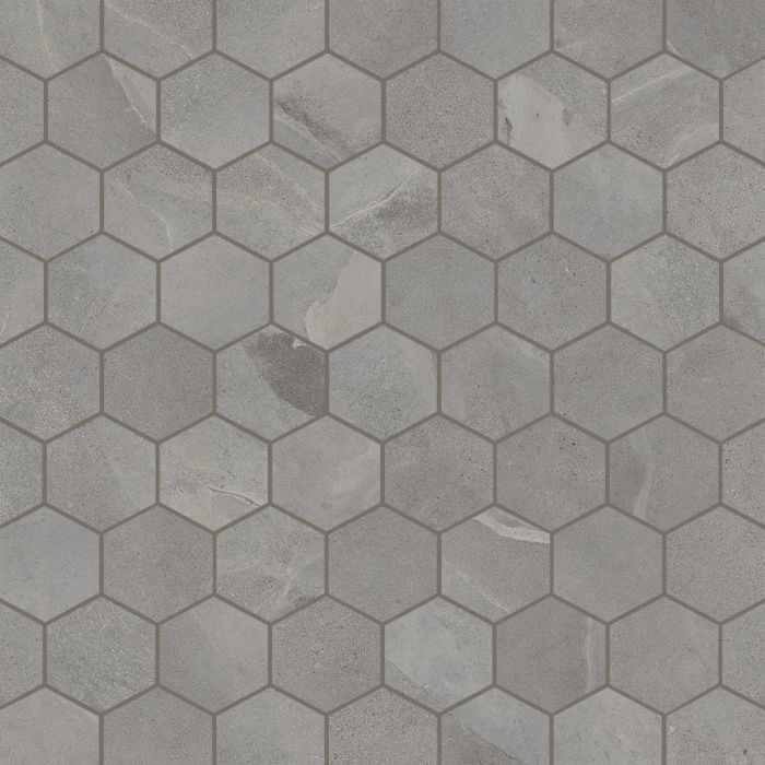 Ultra Slate 2 Hex Mosaic Mid Grey Ultra Slate 2 Hex Mosaic Mid Grey
