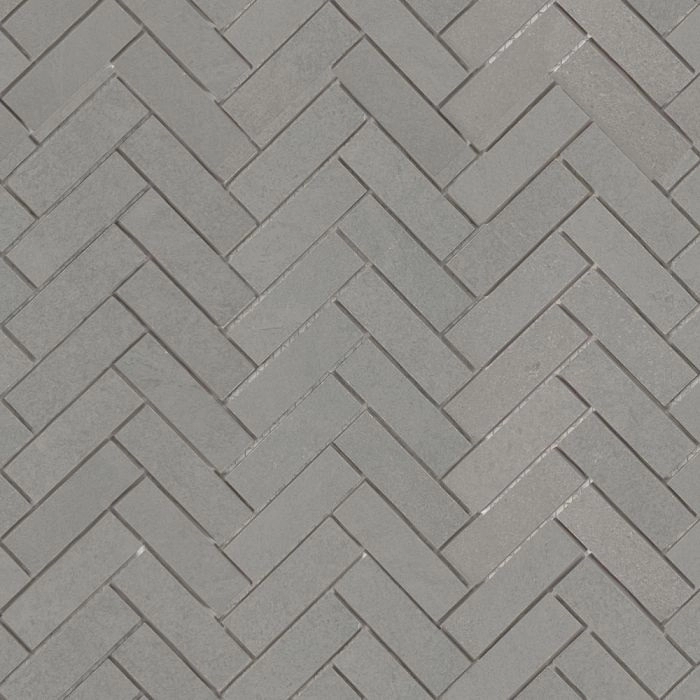 Ultra Slate 1x3 Herringbone Mosaic Mid Grey Ultra Slate 1x3 Herringbone Mosaic Mid Grey