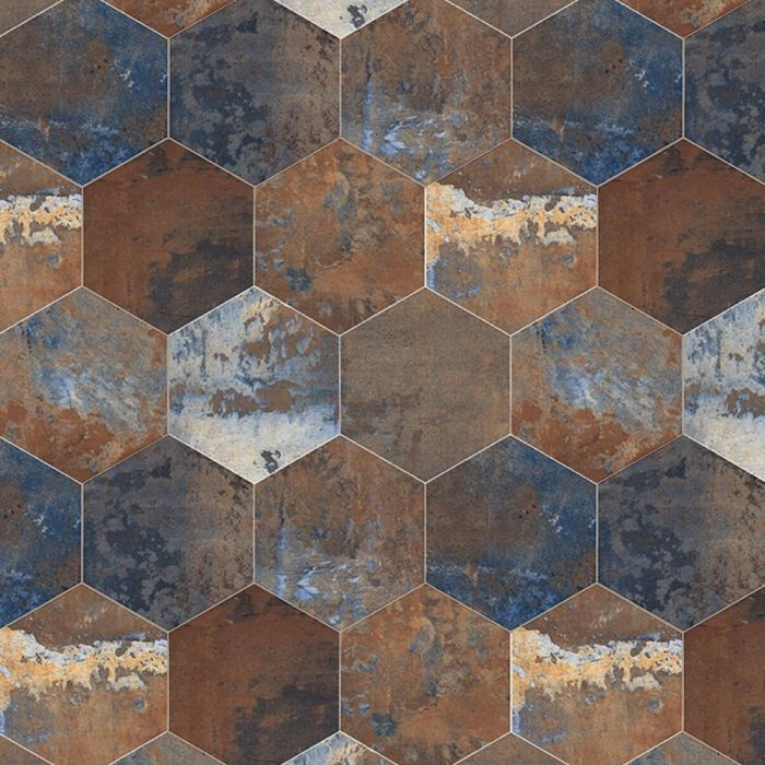 Urban 4" Hex Mosaic Multi