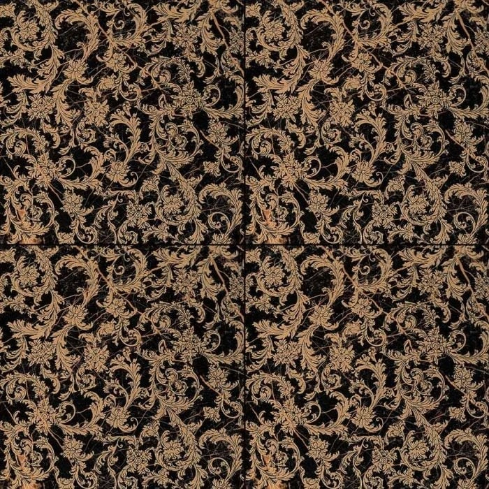 Versace Marble 23x23 Barocchino Nero