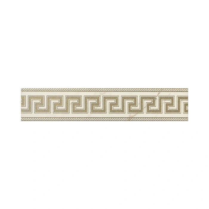 Versace Marble 5x23 Fascia Greca Bianco