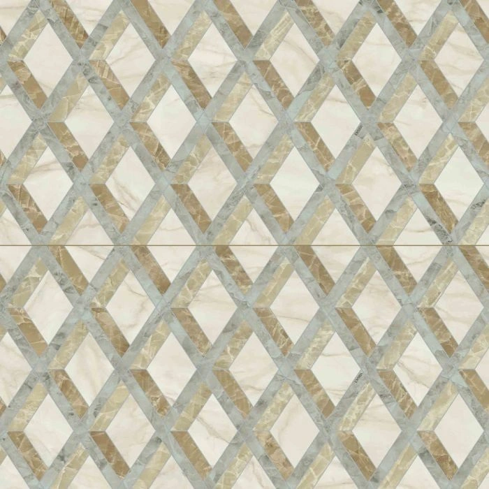 Versace Tarsia 24X48 Lozen Avorio