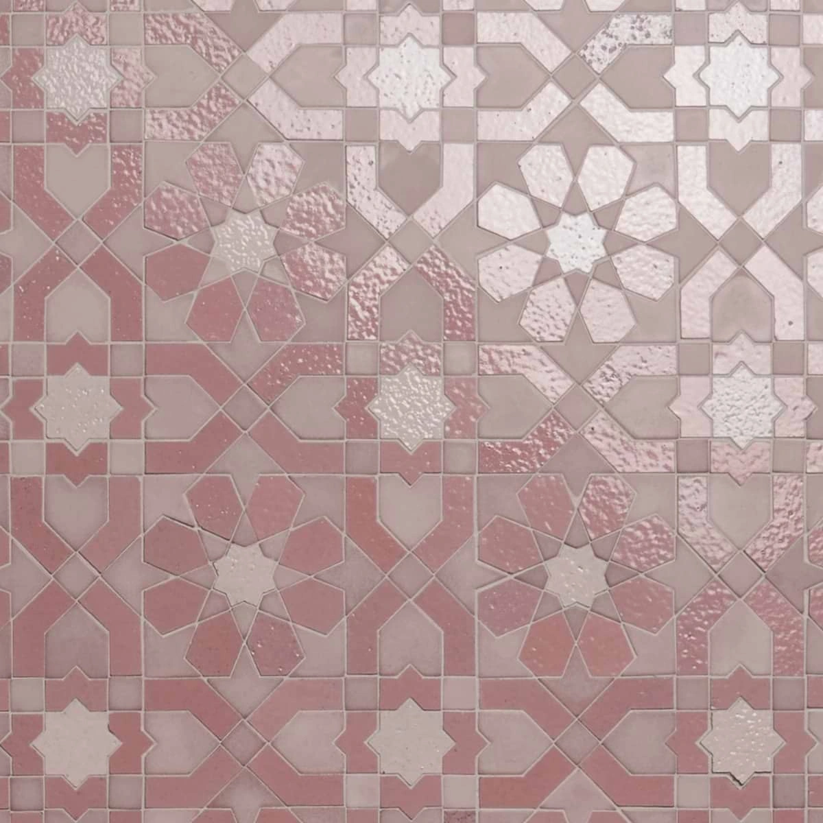 Alpana Fes Terracotta Rosa Mixed Polished Lava Stone and Cement