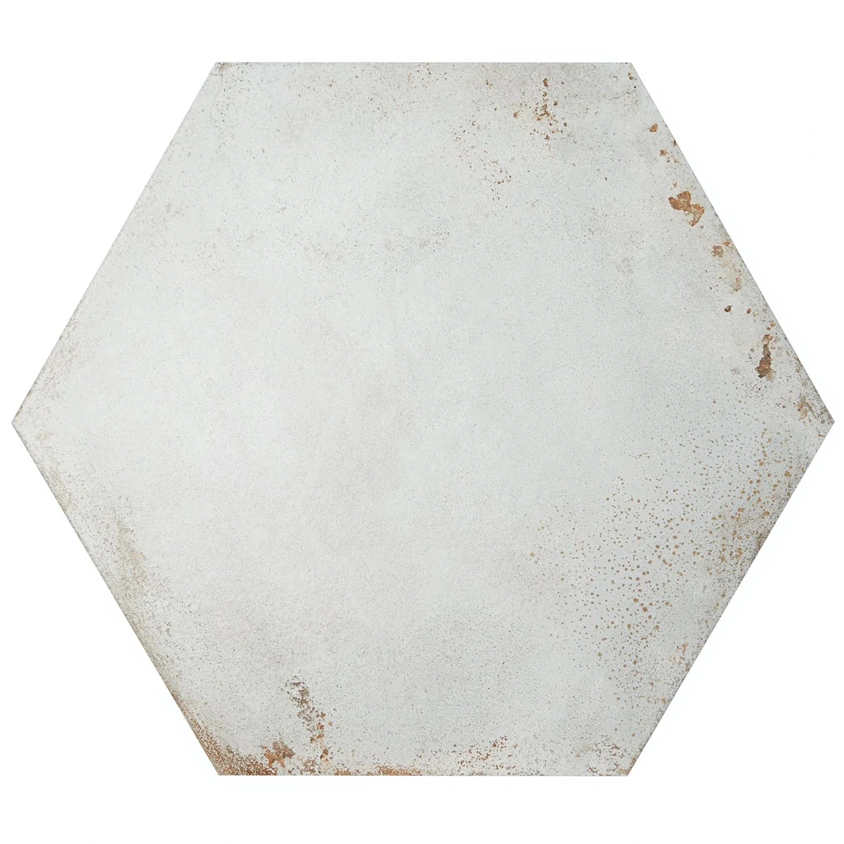 Angela Harris San Francisco White 20" Hexagon Matte Porcelain