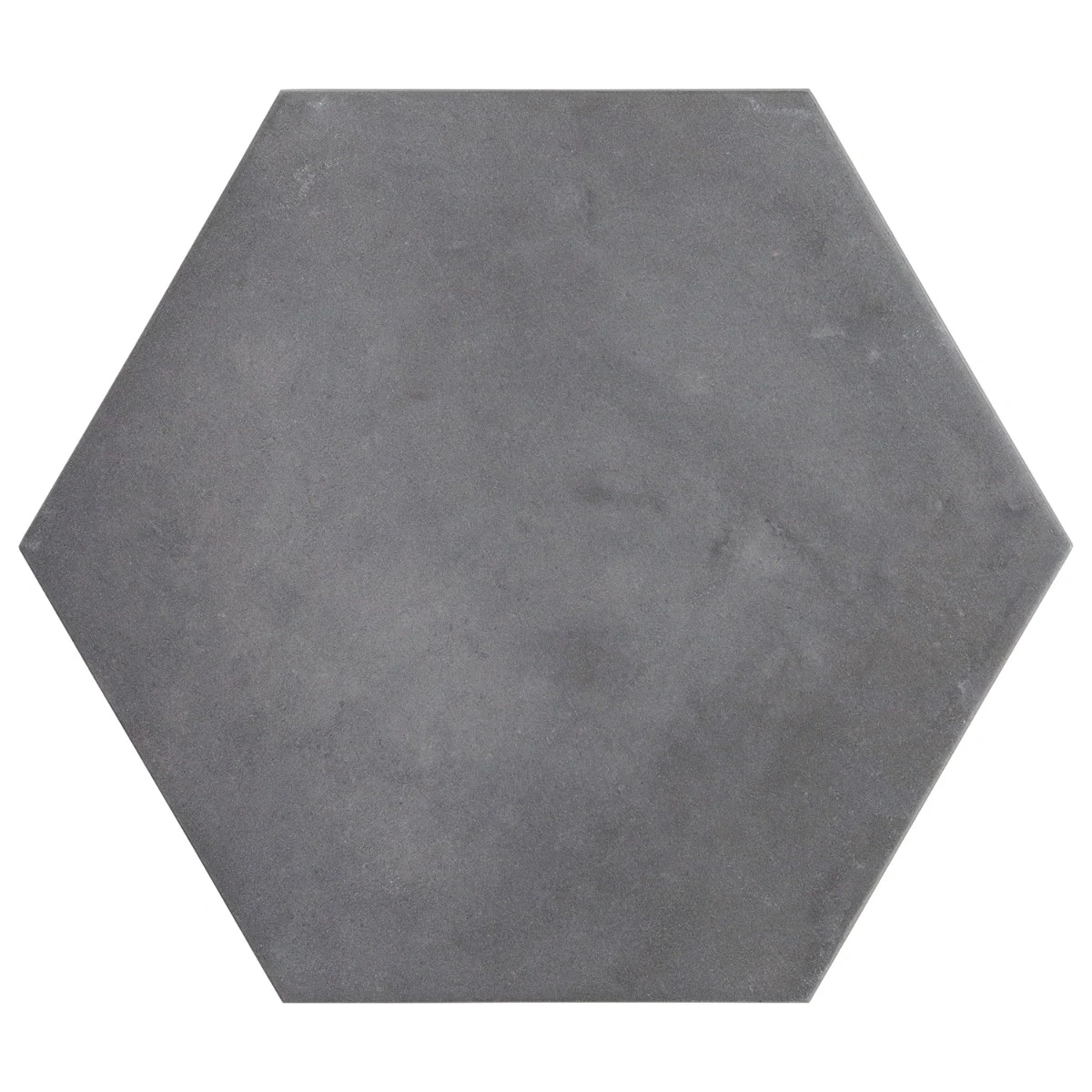 Banza Charcoal Black 8" Hexagon Matte Porcelain Tile