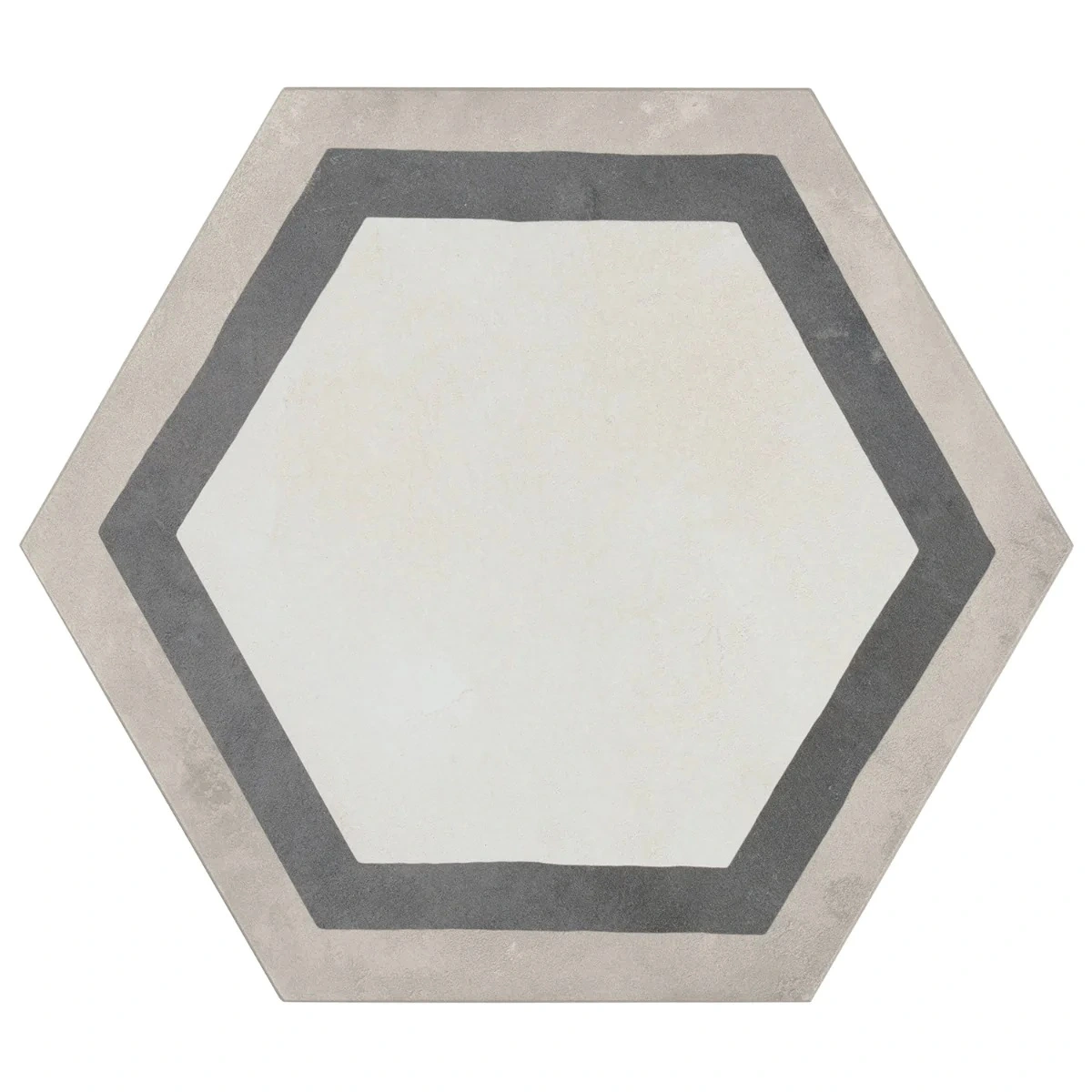 Banza Deco Sabbia Charcoal 8" Hexagon Matte Porcelain Tile