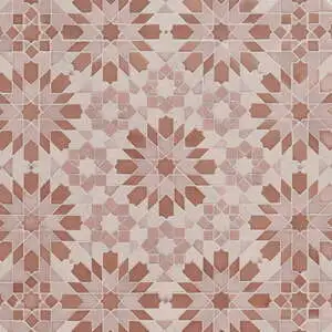 Alpana Taza Terracotta Rosa Mixed Lava Stone and Cement Mosaic