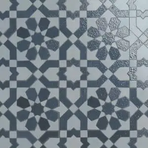 Alpana Fes Sky Blue Mixed Finish Lava Stone and Cement Mosaic