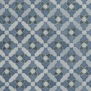 Alpana Safi River Blue Mixed Finish Lava Stone and Cement Mosaic