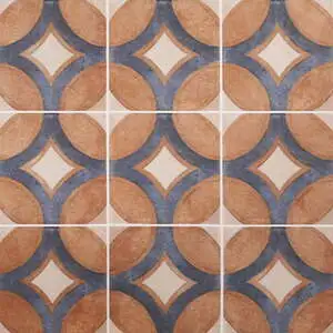 Angela Harris Messina Circles Terracotta 8x8 Matte Porcelain