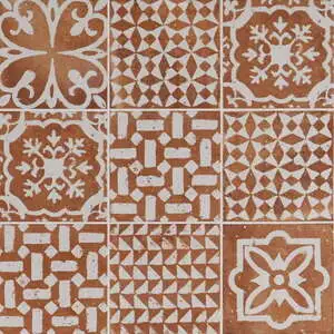 Angela Harris Messina Kasma Terracotta Decor 8x8 Matte Porcelain