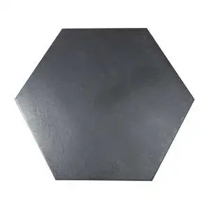 Angela Harris San Francisco Black 20" Hexagon Matte Porcelain