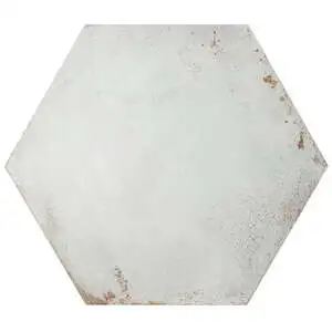Angela Harris San Francisco White 20" Hexagon Matte Porcelain