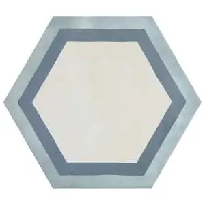 Banza Deco Ocean Cielo 8" Hexagon Matte Porcelain Tile
