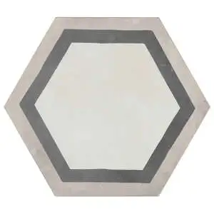 Banza Deco Sabbia Charcoal 8" Hexagon Matte Porcelain Tile